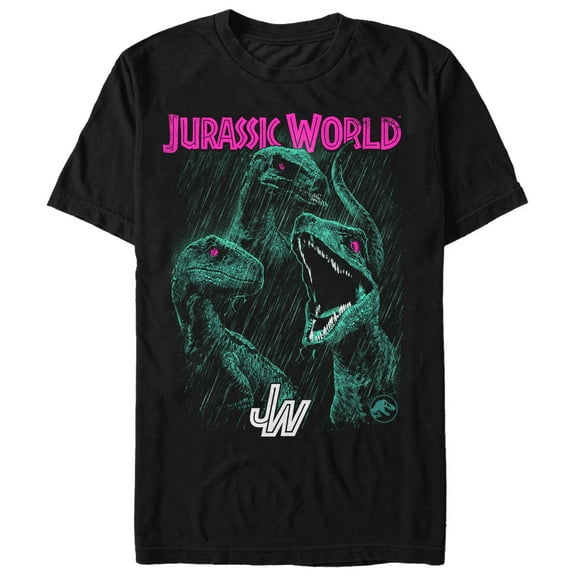 Men's Jurassic World: Fallen Kingdom Raptor Eyes Graphic Tee Black 3X Large