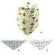 thumbnail image 5 of Methold Bufanda de baba para mascotas Plegable Impreso Reutilizable Lavable Adorable Toalla triangular para cuello de 25-45 cm Hoja verde Type2 NO2, 5 of 6