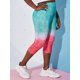 thumbnail image 2 of Tallas de talla más placas de estampado de sandías Rosegal Leggings de talla grande, 2 of 5
