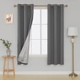 thumbnail image 3 of Deconovo Blackout Grommet Curtain, Grey, Set of 2, 42x72 Inch, Living Room Curtain, 3 of 5