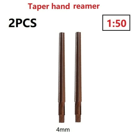 

BUYISI 2PCS 1:50 Conical Degree Sharp Manual Pin Taper Shank Hand Reamer 3/4/5/6/8/10mm 2pcs 4mm