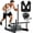 Black(4.0), variant on GanFindX Weight Sled, Adjustable 6-Level Workout Sled, Heavy Duty 650 lbs, 18-30" Height, Fits 1" & 2" Plates for Strength & Speed Training