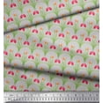 thumbnail image 3 of Soimoi Gray Viscose Chiffon Fabric Leaves & Tulip Floral Decor Fabric Printed Yard 42 Inch Wide, 3 of 3