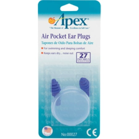 Apex Ear Plugs Air Pocket 1 Pair (Pack of 2)