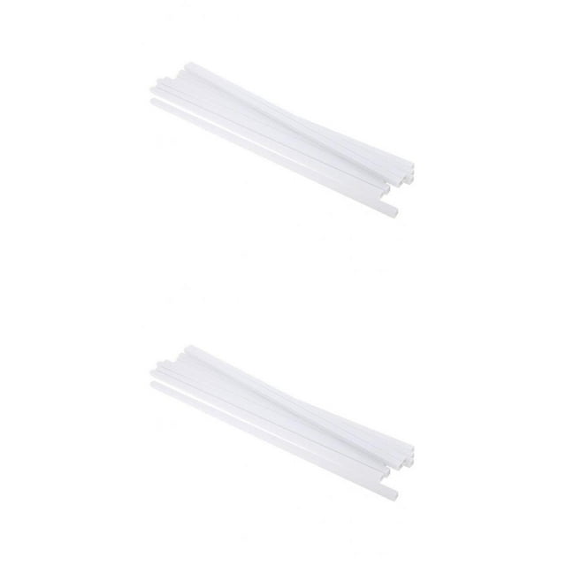 KLKCMS 20 Pcs Tube Carré en Plastique ABS 25cm Long Fabrication de Modèles Architecturaux Blanc