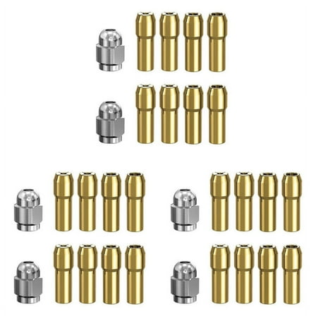 2024 TOP! 30Pcs Brass Collet for ,Replacement 4485 Quick Change Rotary Drill Nut Tool Set 0.8/1.2/1.5/1.8/ 2.0/2.4/3.0/3.2mm