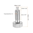 thumbnail image 2 of Uxcell Spring Plunger M12x1.75 Thread Size Pin Dia.4mm Non-Locking Stainless Steel, 2 of 6