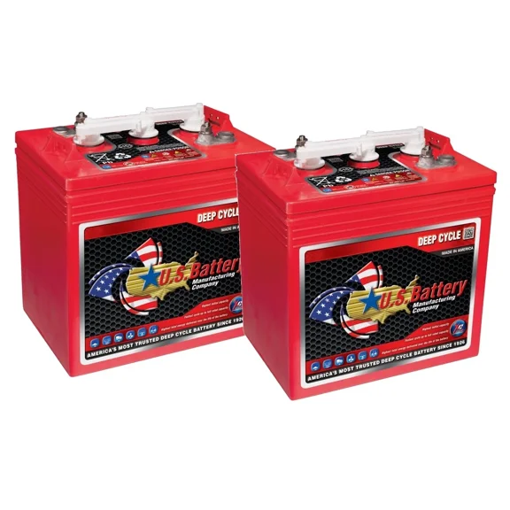 x2 | US Battery 6 Volt 240 Ah Deep Cycle Battery (Replaces Trojan T-125 | T125)