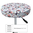 thumbnail image 4 of Naloa I Love USA Round Bar Stool Cushion Cover 12-14 inch, Fits Kitchen, Office, Restaurant Chairs - 14 inch, 4 of 7