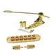 thumbnail image 5 of Puente de trémolo para guitarra eléctrica, puente de silla de montar con rodillos para 6 cuerdas Oro, 5 of 9
