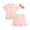 Pink Bows, variant on Girls Pajamas Set Cozy Soft Button Down Sleep Shirt and Pajama Shorts for Girls 2 Piece