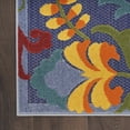 thumbnail image 4 of Nourison Aloha Indoor/Outdoor Navy Multicolor 3'6" x 5'6" Area Rug (4x6), 4 of 10