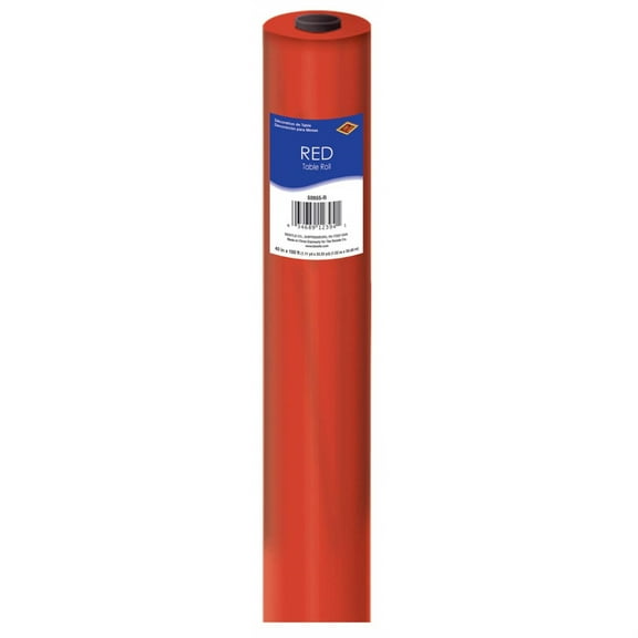 Party Supplies Plastic Table Roll - Red 40
