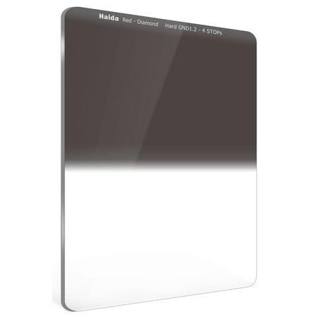 UPC: 6972288551434 | Haida Red Diamond 75x100mm 1.2 4-Stop Glass Hard Edge Graduated Neutral Density Filter