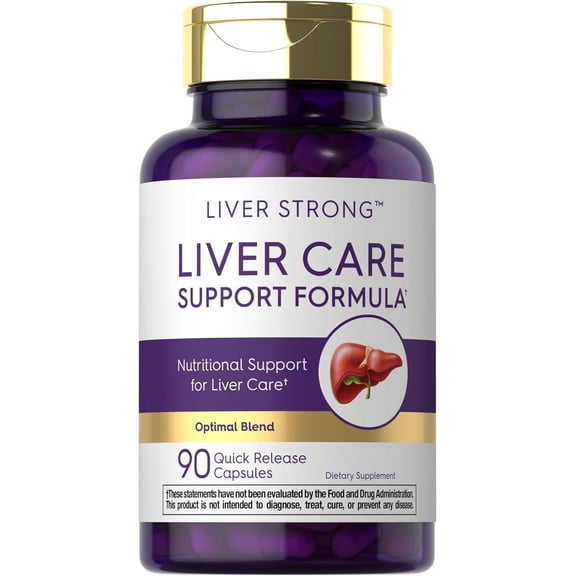 Liver Support Supplement | 90 Capsules | Powerful Complex | Liver Care Formula | Non-GMO, Gluten Fee | by Carlyle
