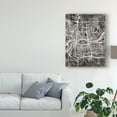 thumbnail image 3 of Trademark Fine Art 'Quad Cities Street Map Black' Canvas Art by Michael Tompsett, 3 of 4