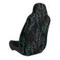 thumbnail image 2 of Wukai Lavender Flowers Full Set Car Seat Covers with Soft Padding Universal Auto Front Seats Protector and Cushion Mat, 2 of 5