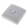 thumbnail image 1 of Joyero de terciopelo gris suave para guardar collares, colgantes, anillos y pulseras. Caja de pulsera, 1 of 9