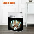 thumbnail image 3 of 2.2 Gallon Automatic Trash Can with Lid, Touchless Bathroom Small Mini Trash Can Touchless Garbage Can Smart Motion Sensor for Office Bedroom, Kitchen, White(Pack of 2), 3 of 9