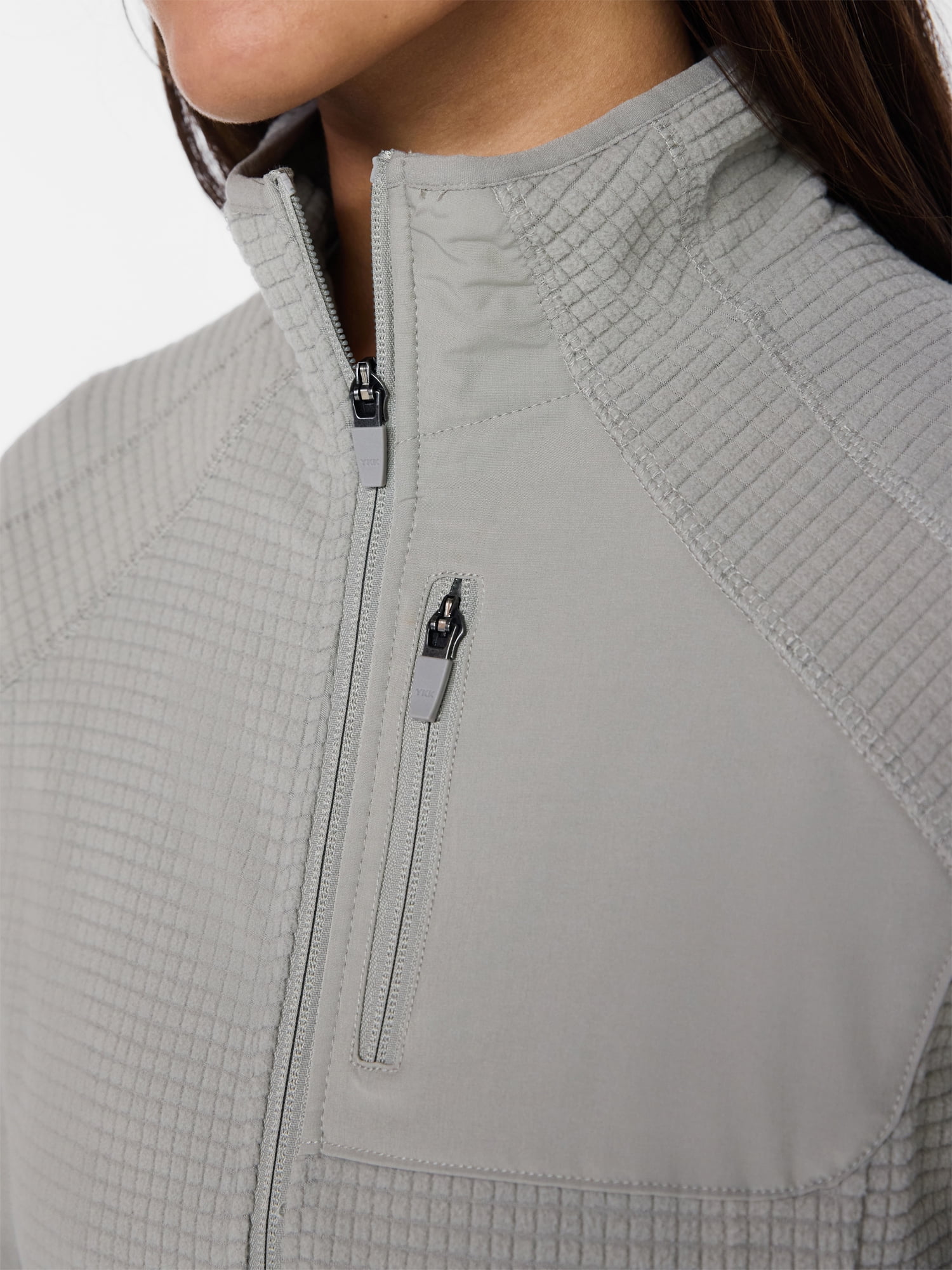 Ozark Trail Women's and Women's Plus Mock Neck Fleece Jacket, Sizes XS-2X