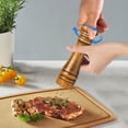 thumbnail image 5 of Wooden Pepper Grinder Solid Refillable Manual Mill For Kitchen Cooking BBQ Restaurant Seasoning, 5 of 5