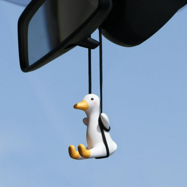  Yohooo Swinging Duck Car Hanging Ornament,Car Mirror Hanging  Accessories,Cute Things Under 10 Dollars,Car Ornaments for Rear View  Mirror，Accesorios para carro (Four) : Toys & Games