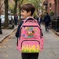 thumbnail image 4 of HUIACONG 17 Inch Just A Girl Who Loves Baseball Backpack for Students 12-18, Durable Donut Print School Bookbag for Middle High School Teens, 4 of 7
