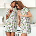 thumbnail image 4 of Daiia Frog Wear Chef Hat Print Women's Nightshirt Soft Nightgowns for Women Short Sleeve dress Short-sleeved Sleepwear, 4 of 6
