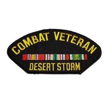 OPERATION DESERT STORM COMBAT VETERAN PATCH W/ CAMPAIGN RIBBONS ODS GULF WAR