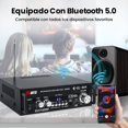 thumbnail image 3 of Alificador de Audio, Alificador de Poteia Bluetooth 5.0 para 2 * 300W, A de Audio para Auto de 2.0 Canal con Micrófono Radio 3/USB/SD/FM, 3 of 5