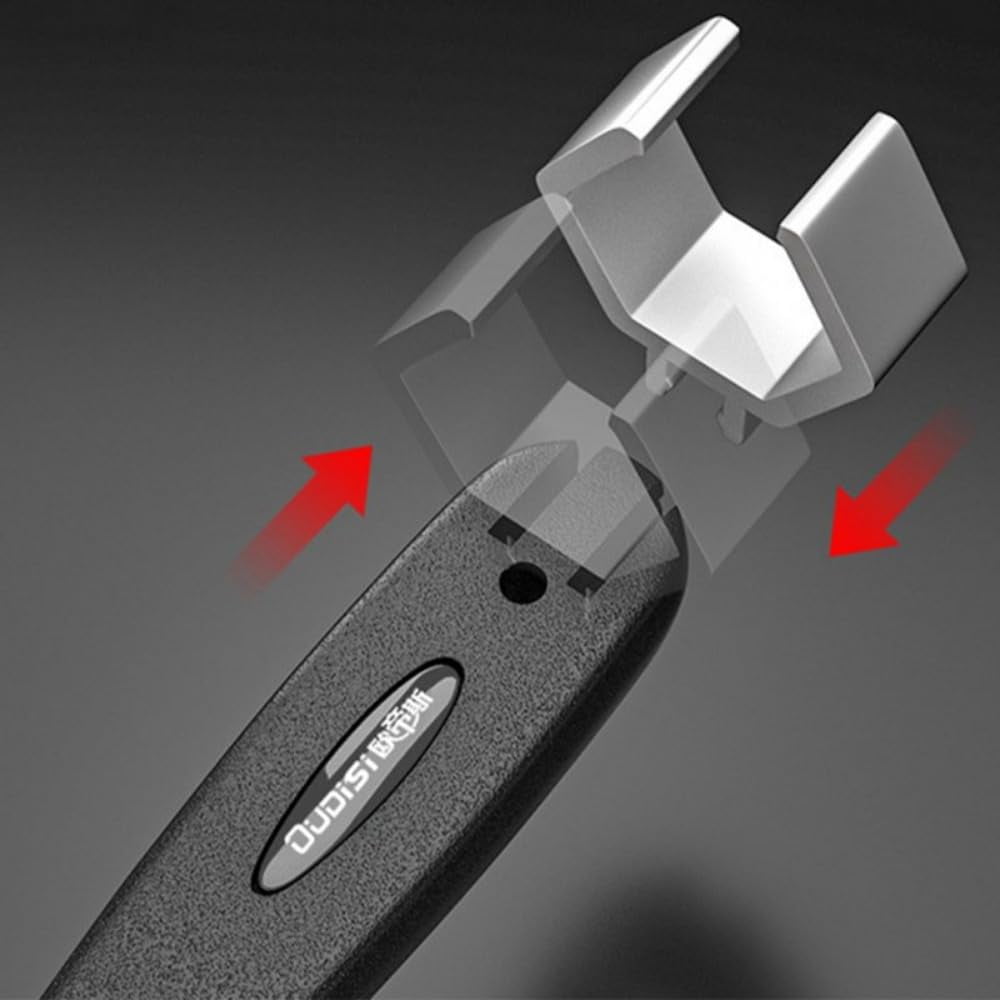 Universal Double Headed Bathroom Wrench With 3 Slotted Accessories 80mm Open-end Multi-functional Adjustable Wrench Hand Tool For Troubleshooting Faucets