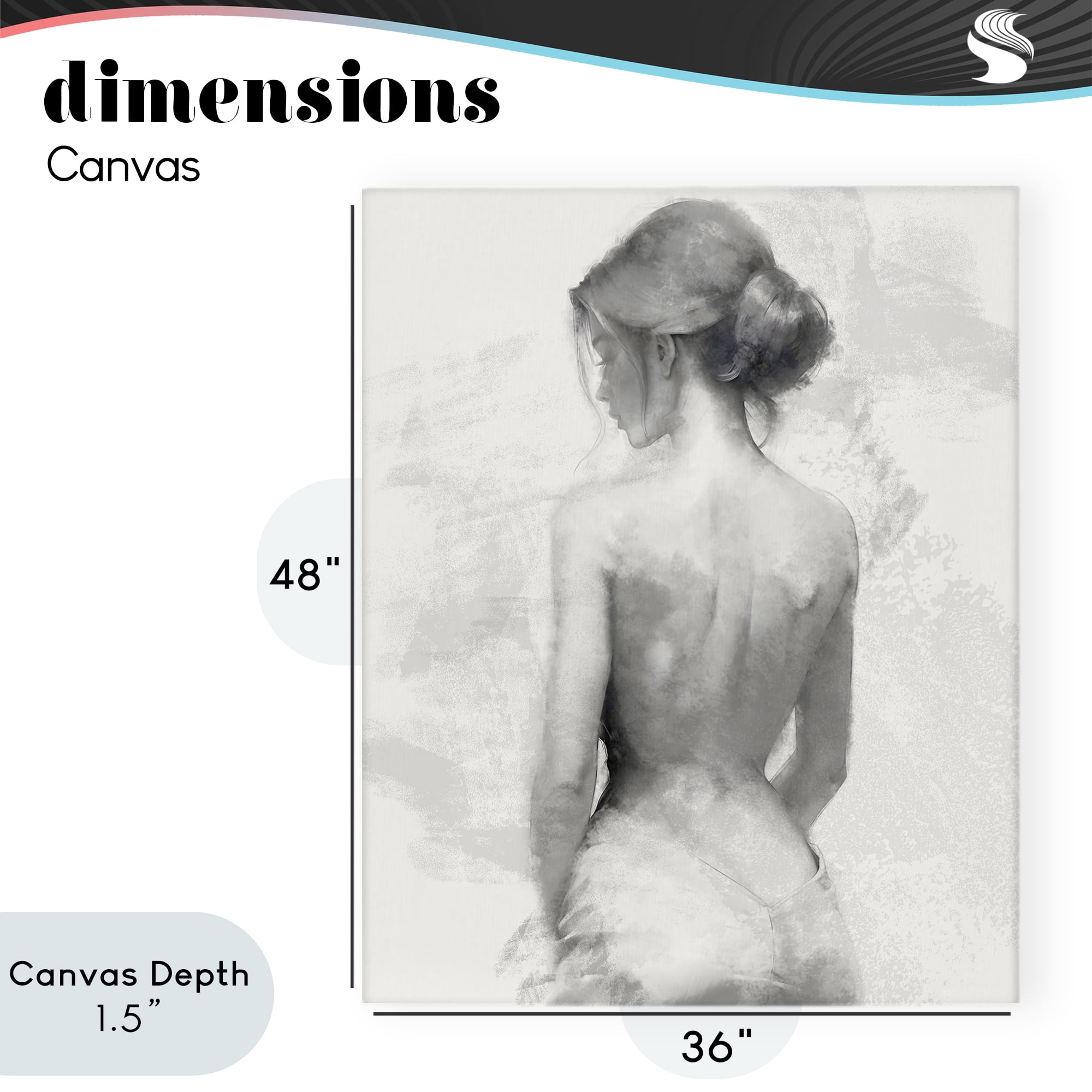 Stupell Industries Mine Elegant Figure Canvas Wall Art, design by Kim Allen