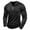 Black, variant on Mens Athletic Henley Shirts Cotton Long Sleeve Crewneck Button Shirt Slim Fit Workout Muscle Tees Tops Fall Running Jogging Sport T-Shirts White XL