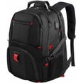 thumbnail image 1 of Mochila para hombres, mochila de viaje extra grande de 50 l con puerto de carga USB, mochilas universitarias de negocios compatibles con TSA para portátiles de 17 pulgadas, negro Namotu CZYD-XM35, 1 of 7