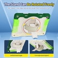 thumbnail image 5 of 3in1 Rotating Stand Case for Samsung Galaxy Tab A9+/A9 Plus 11 inch 2023 SM-X210/X216/X218 with Hand/Shoulder Strap, Shockproof Rugged, Green, 5 of 7