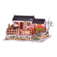 thumbnail image 2 of Casa de artesanal en miniatura, pueblo de , de DIY, casa , modelo de construcción en miniatura CUTICAT mini casa de muñecas de bricolaje, 2 of 8