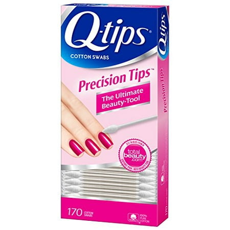 Q-Tips Precision Tips Cotton Swabs Ultimate Beauty Tool 170 Cotton