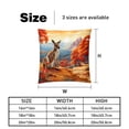 thumbnail image 5 of Kangaroo Set with Unique CoversPatterns - 2 Pack Decorative Pillows for Bed - Includes Pillow Inserts - Available in 16x16, 18x18, 20x20 Inches for Any Occasion, 5 of 6