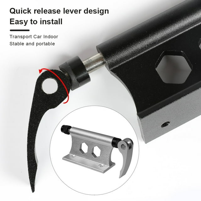 Mountain Bicycle Front Fork Rack Aluminum Alloy Aluminum Alloy Installation Mount Holder Cycle Modified Lock Bracket Accessory Truck Silver