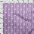 thumbnail image 2 of oneOone Cotton Jersey Light Purple Fabric Stripe|Leaves & Floral Block Diy Clothing Quilting Fabric Print Fabric By Yard 58 Inch Wide, 2 of 4