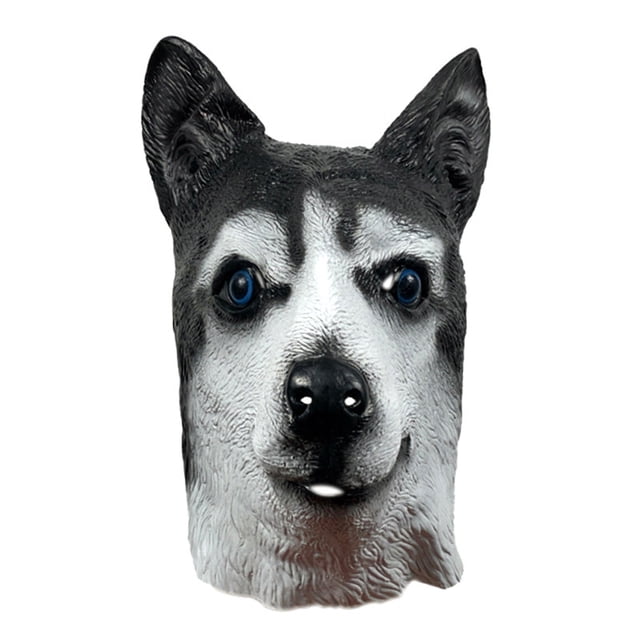 Funda de látex con capucha de perro Mask Lovely para disfraces de Halloween