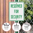 thumbnail image 4 of Reserved For Security Sign,, 4 of 8