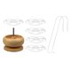 thumbnail image 1 of Porta cuentas de madera, ensartador de cuentas, cuencos para ensartar cuentas, herramienta para hacer joyas Aguja Curva, 1 of 9