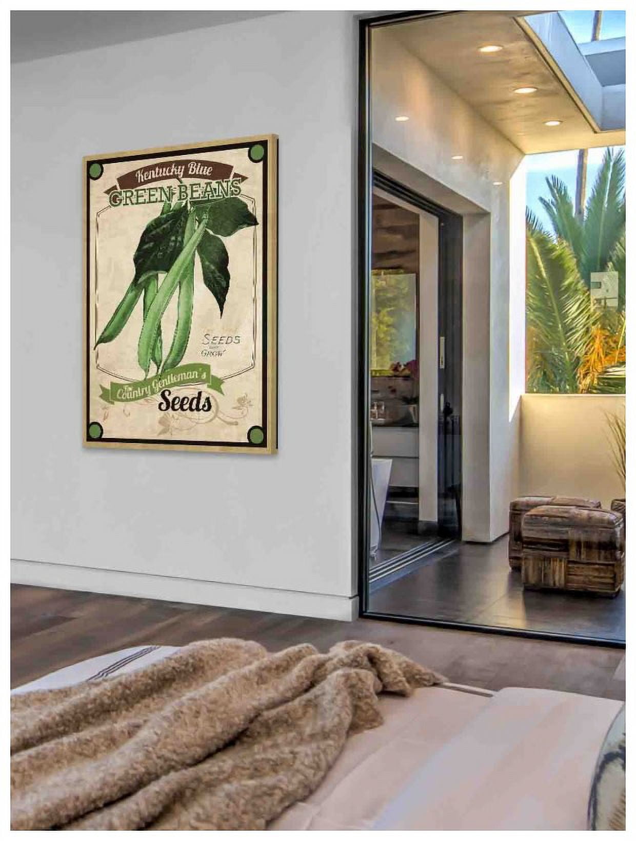 Marmont Hill "Seed Packet Green Beans" Painting Print on Canvas