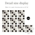 thumbnail image 2 of 30 Pieces Peel and Stick Self Adhesive Bathroom Wall Tiles Mosaic Tile Decal10x10cm, 2 of 6