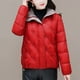 thumbnail image 1 of Parkas de manga larga para mujer, abrigo cálido con bolsillo, chaqueta larga con cuello vuelto, abrigo de invierno de plumón para mujer, 1 of 5