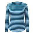 thumbnail image 1 of Playera George Talla G Manga Larga Estampado Rayas Azules, 1 of 4
