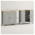 thumbnail image 3 of Bathroom Vanity Cabinet, Under Sink Organizer with U-Shape, Adjustable Shelf, Gray, 3 of 9
