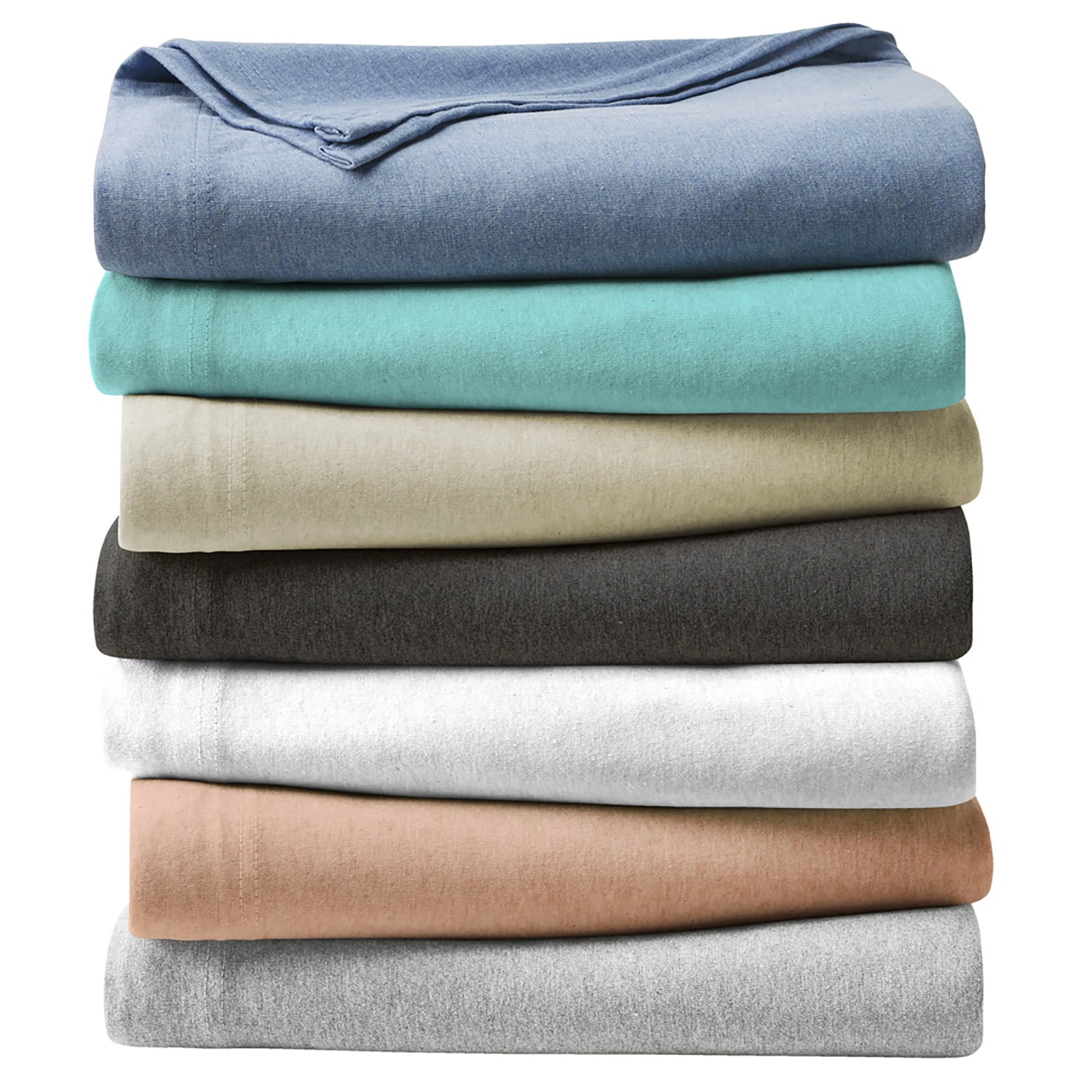 Twin 3-Piece Sheet Set, Soft Tees Luxury Cotton Modal Ultra Soft Jersey Knit Sheet Sets by Royale Linens