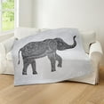 thumbnail image 4 of CafePress - Indian Elephant Throw Blanket - Soft Fleece Throw Blanket, 50"x60" for All Ages, 4 of 4